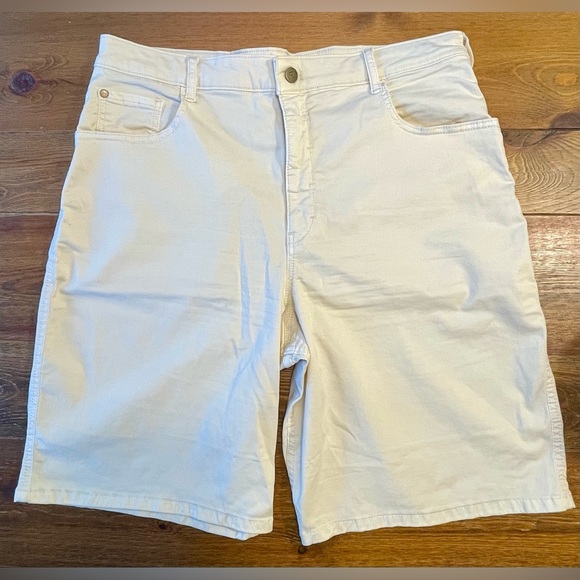 Anthro Pilcro | Bermuda Denim Shorts | Cotton | Natural | Women’s 32 - Picture 3 of 8